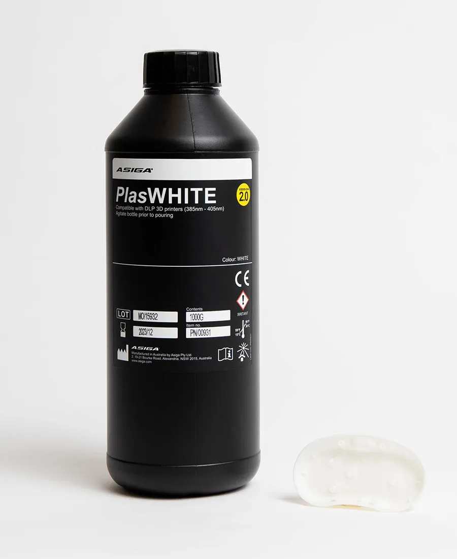 Asiga PlasWHITE V2 1kg Bottle